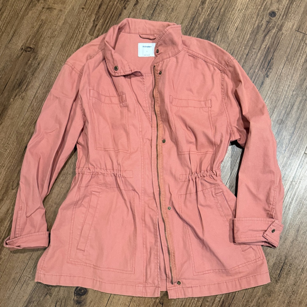 Old Navy Pink Dusty Rose Utility Jacket